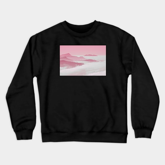 Swiss Panorama Alps Crewneck Sweatshirt by Wolf Art / Swiss Artwork Photography